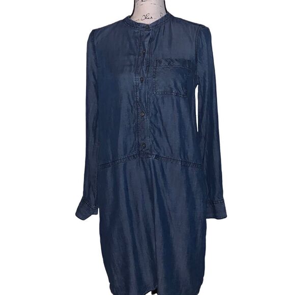 GAP blue jean t-shirt dress S - Picture 1 of 8